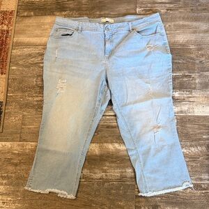 Distressed Capri’s from Cato’s